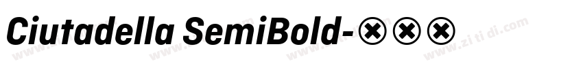 Ciutadella SemiBold字体转换